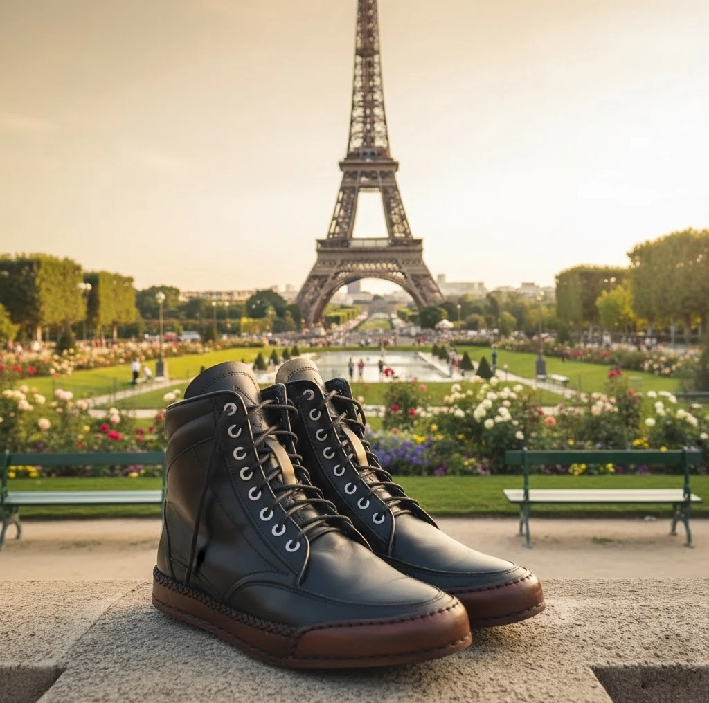 Azure Wingtip Boot - Luxury Heritage