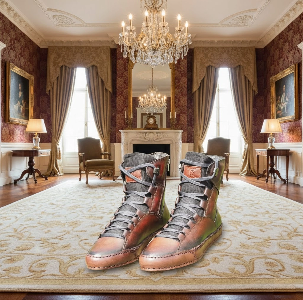 Damatch Ember-Shadow High-Top - Artisanal Performance