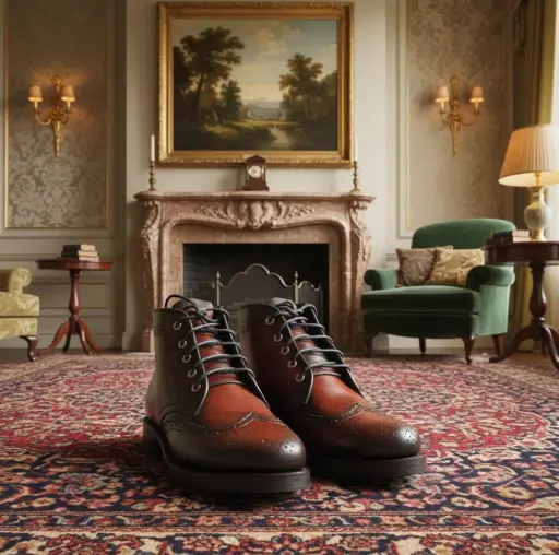 Damatch Obsidian Ember - Heritage Wingtip Boot