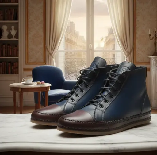 Azure Patina High-Top - Indigo Heritage