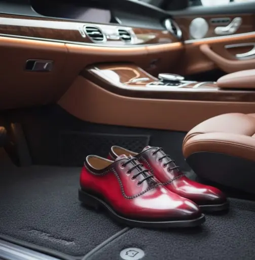 Mahogany Croco Derby - Luxury Heritage